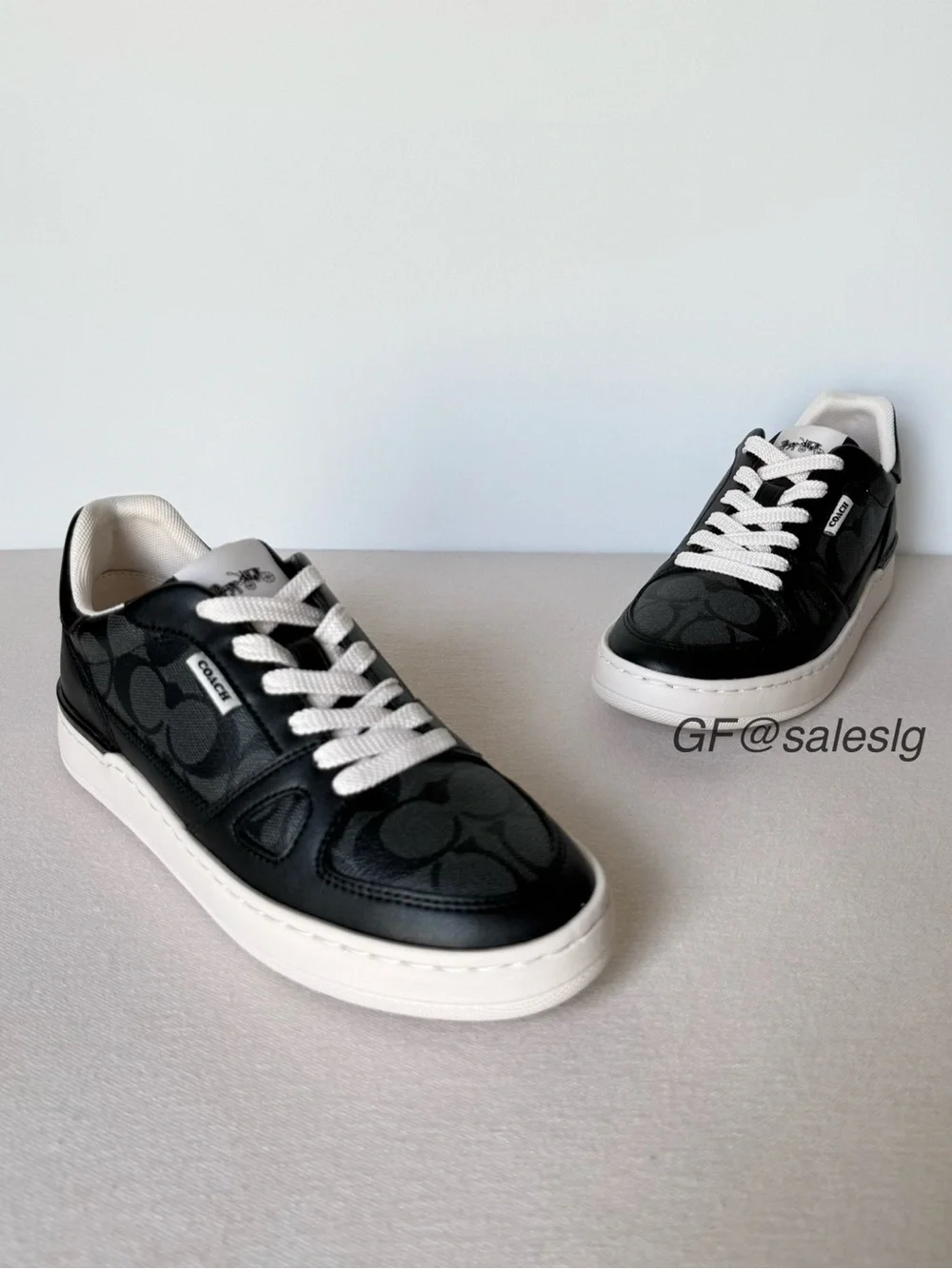 NWT Coach Clip Court Low Top Sneaker In Signature Canvas CM691 Size 7.5 B US
